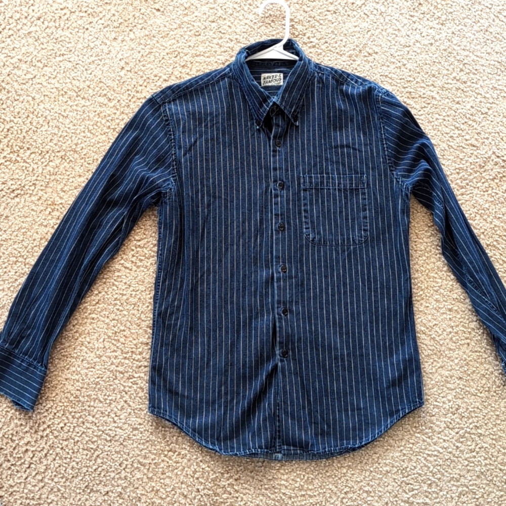 Naked & Famous Indigo-Dyed Cotton Button-Down